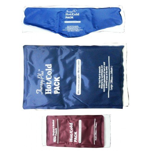 Acco Hot & Cold Gel Pack(Microwaveable) with TowelCover (Contour)(23*7)