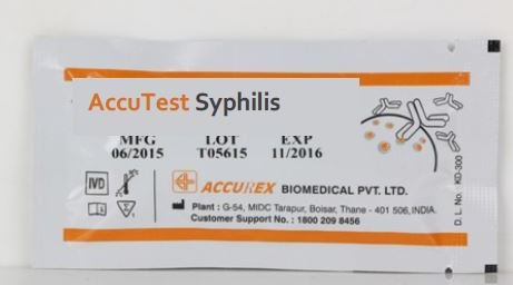 AccuTest Syphilis RapidDiagnostic Kit for detectionof Syphilis ( TreponemalAntibodies)