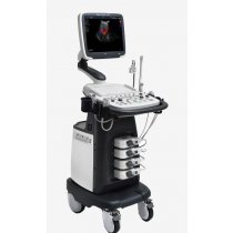 Aeroscan TROLLEY COLOR DOPPLER SYSTEM CD25 with 2 probes and 17 Monitor (convex and linear/tv)