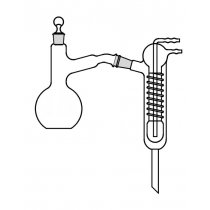 AMBER DISTILLING APPARATUS WITH GRAHAM CONDENSER (500ml)