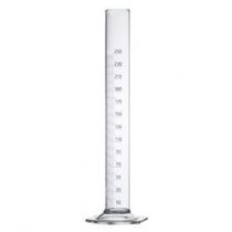 AMBER GRADUATED CYLINDERS with Pour Out , Round Base - 25ml