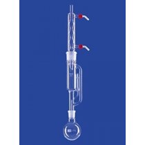 AMBER SOXHLET EXTRACTORS with ALLIHN CONDENSERS and INTERCHANGEABLE JOINT - 100ml