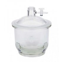 AMBER Vacuum DESICCATORS WITH TUBULATED COVER - 200mm