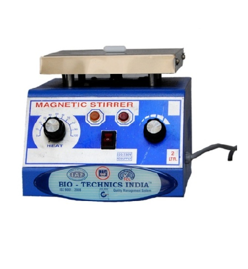 BIO TECHNICS MAGNETIC STIRRERWITH HOT PLATE,CAPACITY-2 MLH