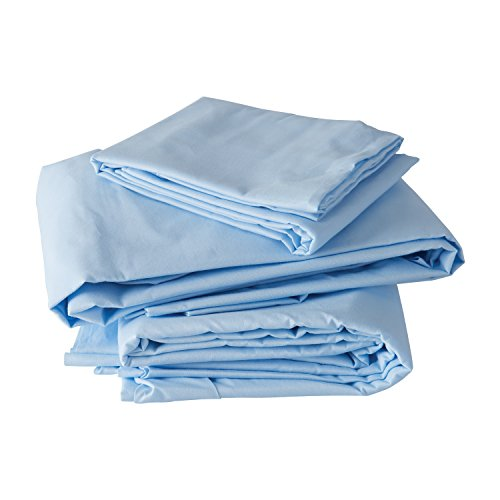 Cotton Bed Sheet (Sky Blue)