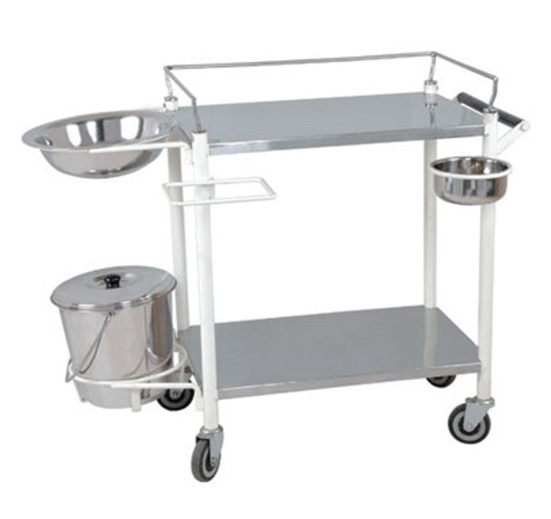D4 Surgicals Dressing Trolleywith Bowl and Bucket