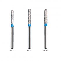 D+Z Diamond Burs Medium,straight Round Sr - 11, 12, 13