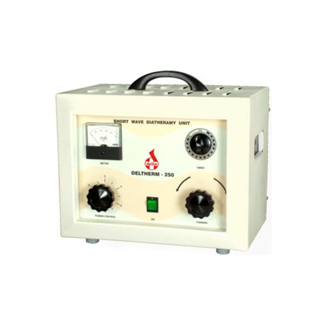 Delta Shortwave Diathermy UnitDeltherm 250 ShortwaveDiathermy unit with allstandard accessories