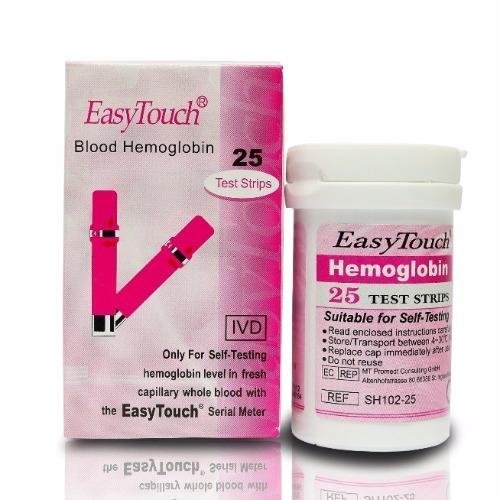 Easy Touch Hemoglobin TestStrips (25 Strips)