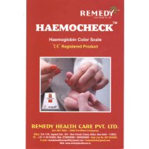 HAEMOCHECK - Haemoglobin Color Scale- Hamper Kit. With all Consumables for Conducting HB-Camps