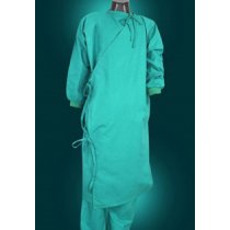 Kaustubh O.T.Overlapping Gown Green