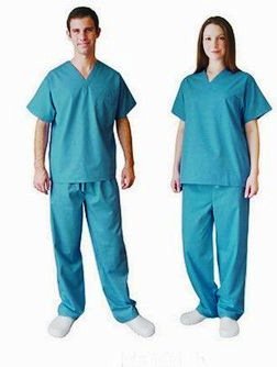 Kaustubh Patient Uniforms Sleeves Shirt Plus Pajama(Small)