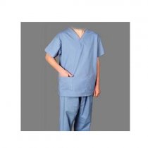 Kautubh Scrub Suit Terry Cot Spun*Spun ?V? Neck or Round collar Shirt & Pajama(Large)