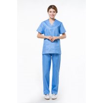 Kautubh Scrub Suit Terry Cot Spun*Spun ?V? Neck or Round collar Shirt & Pajama(Medium)