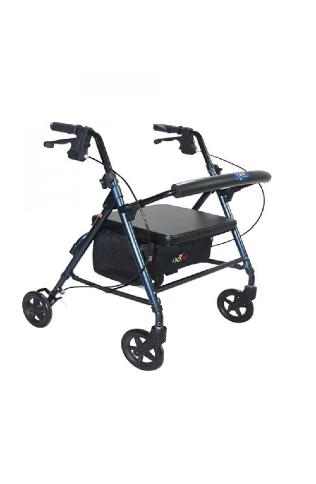 Medequip 4 Wheel Rollator -Blue MERTB01