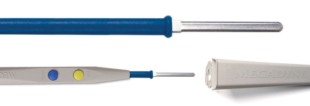 Megadyne Button Switch Pencilwith Stainless Steel CauteryTip and Holster 0039H