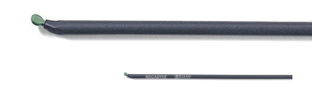 Megadyne E-Z Clean SpatulaCurved Laparoscopic Electrode13 1/2  0018C