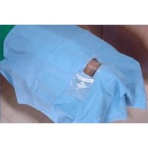 Ortholink Eye Drape Blue - Size 1 x 0.705 mt, Adhesive 7 Cm x 9 Cm