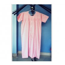 Preeti Front Open Patient Gown (Checks) - Free Size