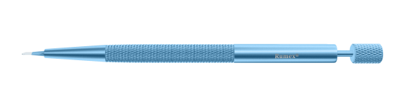 RUMEX 30 Degrees Single EdgeDiamond Knife/ StraightTitanium Universal Handle