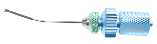 RUMEX Fine-IkedaCapsulorrhexis Forceps, MicroJaws, Cystotome Tips, 23Ga,With Lock, Tip Only