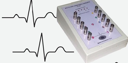 Skrip ECG Simulator 12 Lead 4Arrhythmia-P