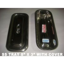 Stainless Steel With Cover 8 X 3