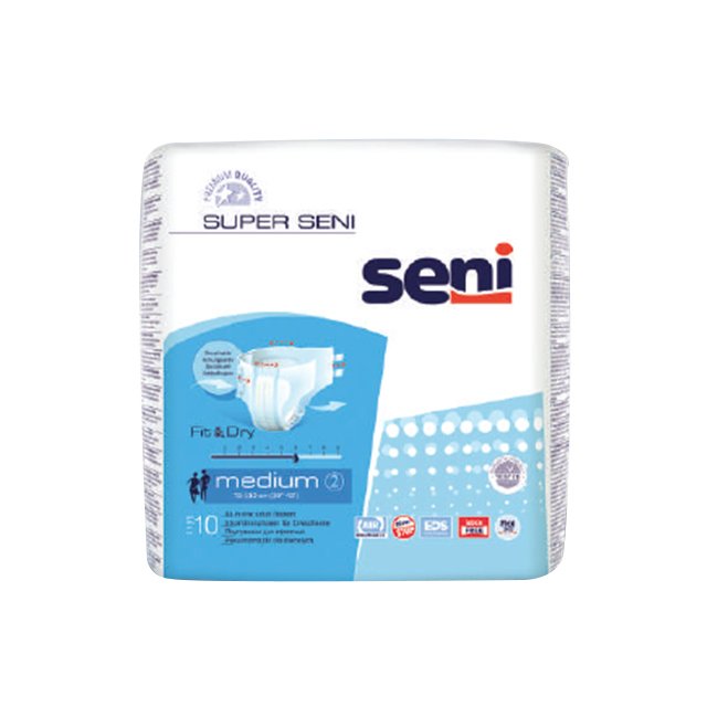 Super Seni Adult Diaper 10Pieces per pack Medium